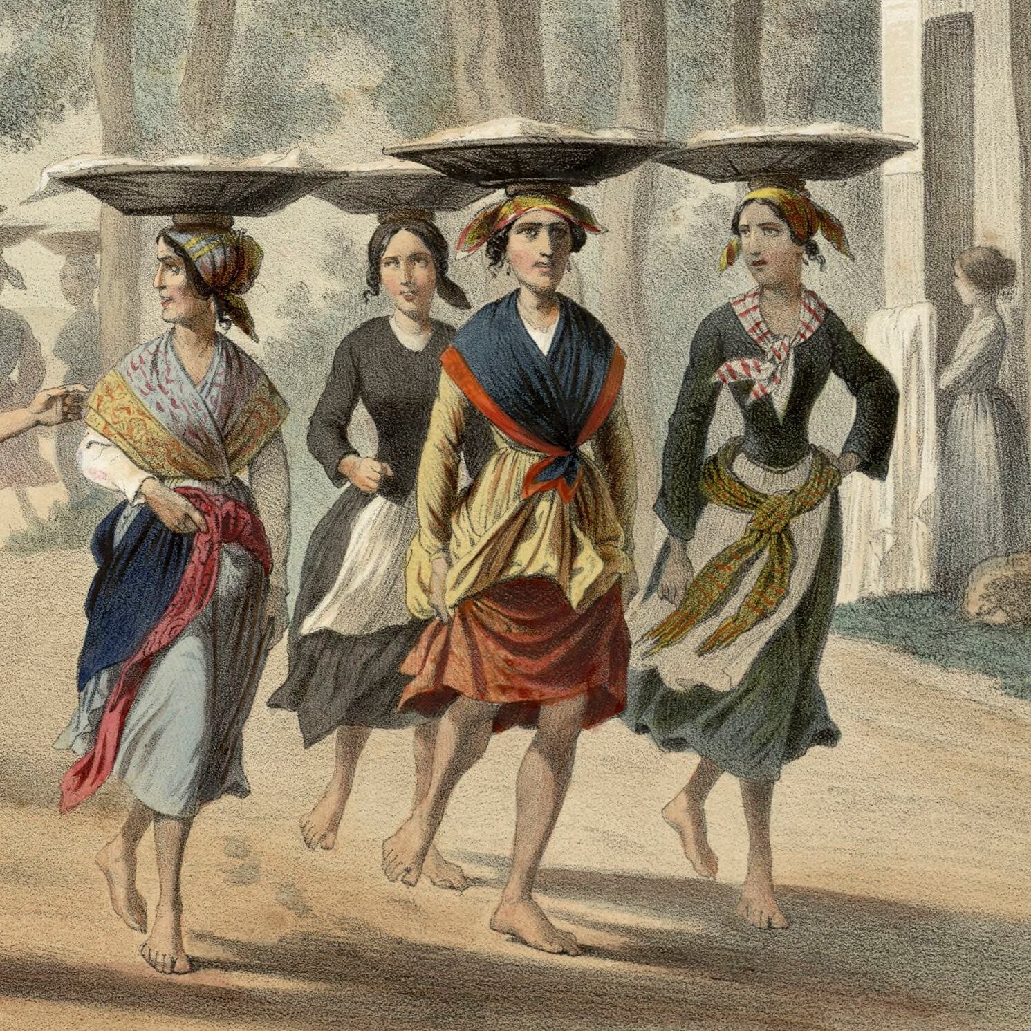 Bayonne - Arrivée des marchandes de sardines