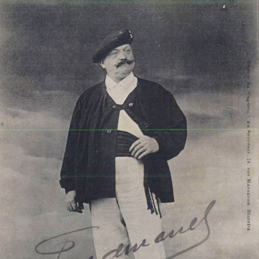 Biarritz et Pays basque&nbsp;: Le célèbre Ferdinand, Chanteur-Compteur aux parties de pelote