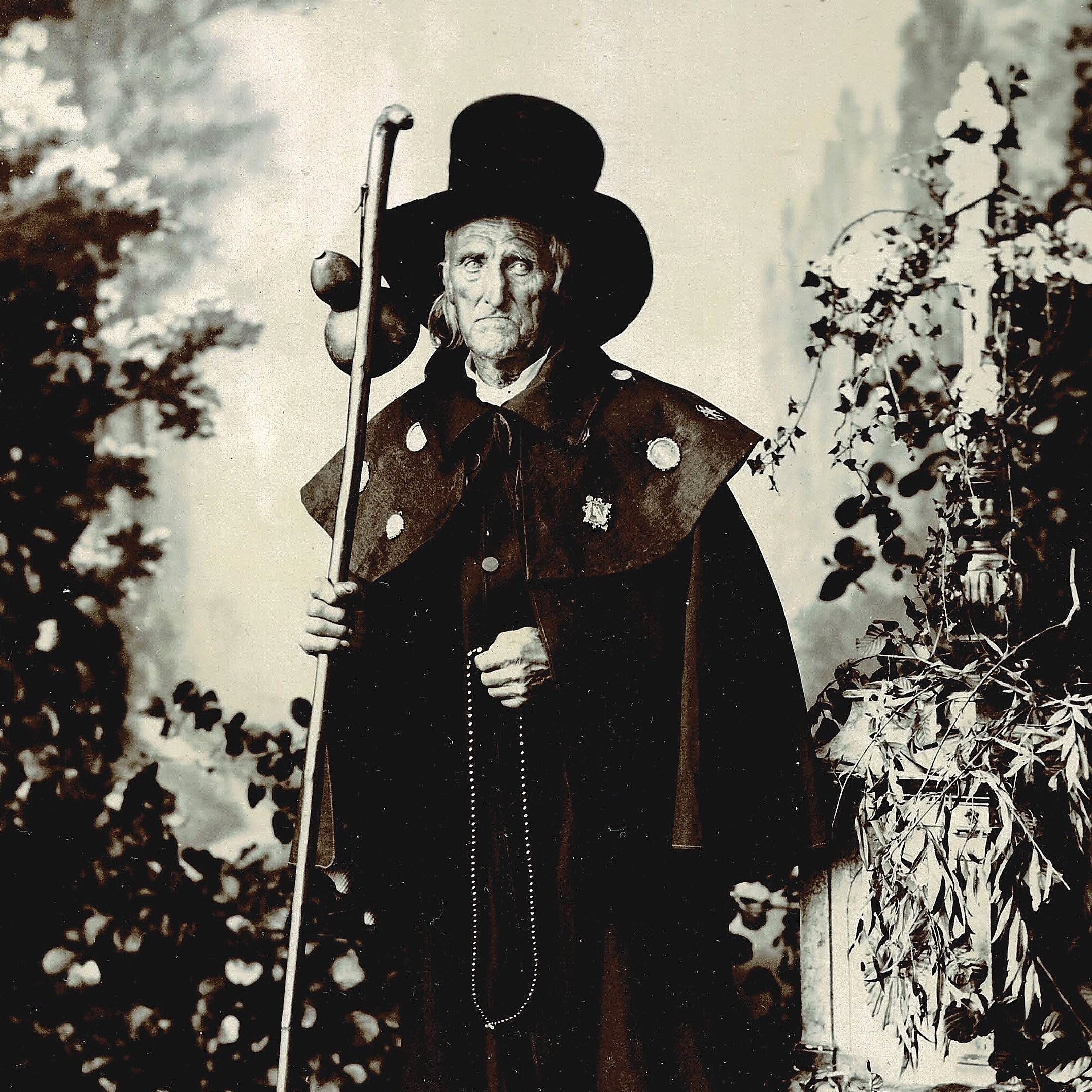 Pèlerin revenant des fêtes de Sta Orosia à Jaca / Aragón