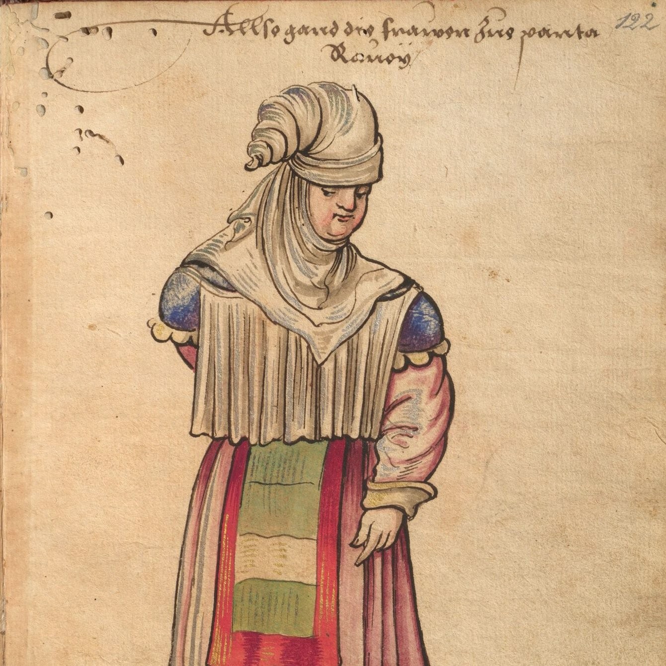 Costume traditionnel basque dans les montagnes à la frontière française