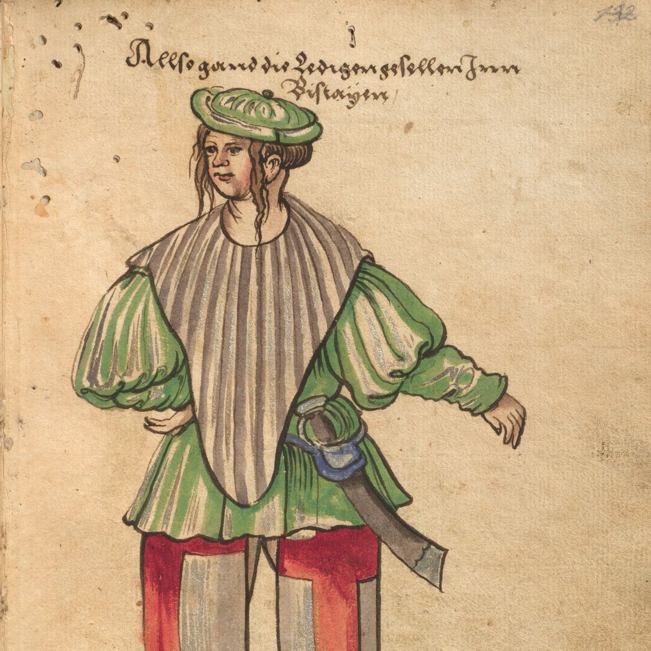 Costume traditionnel des jeunes compagnons basques