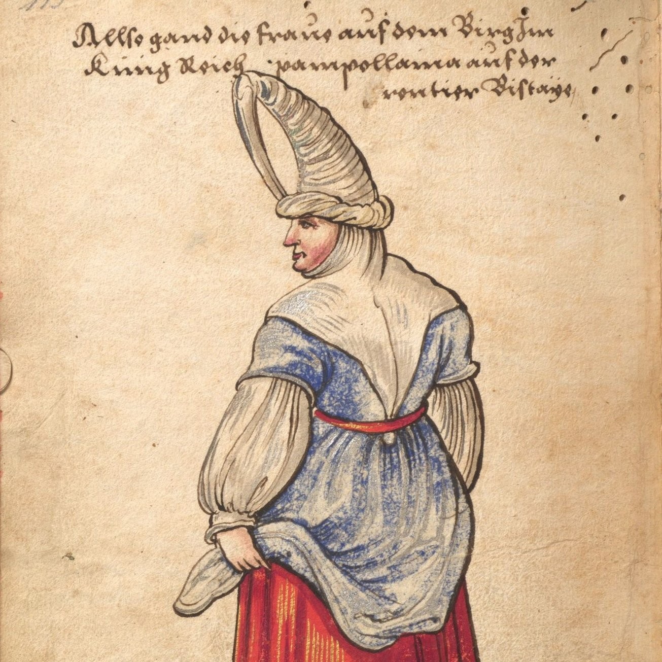 Costume traditionnel des femmes navarraises dans les montagnes